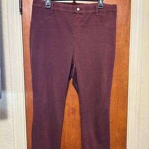 Time and Tru Burgundy Pants